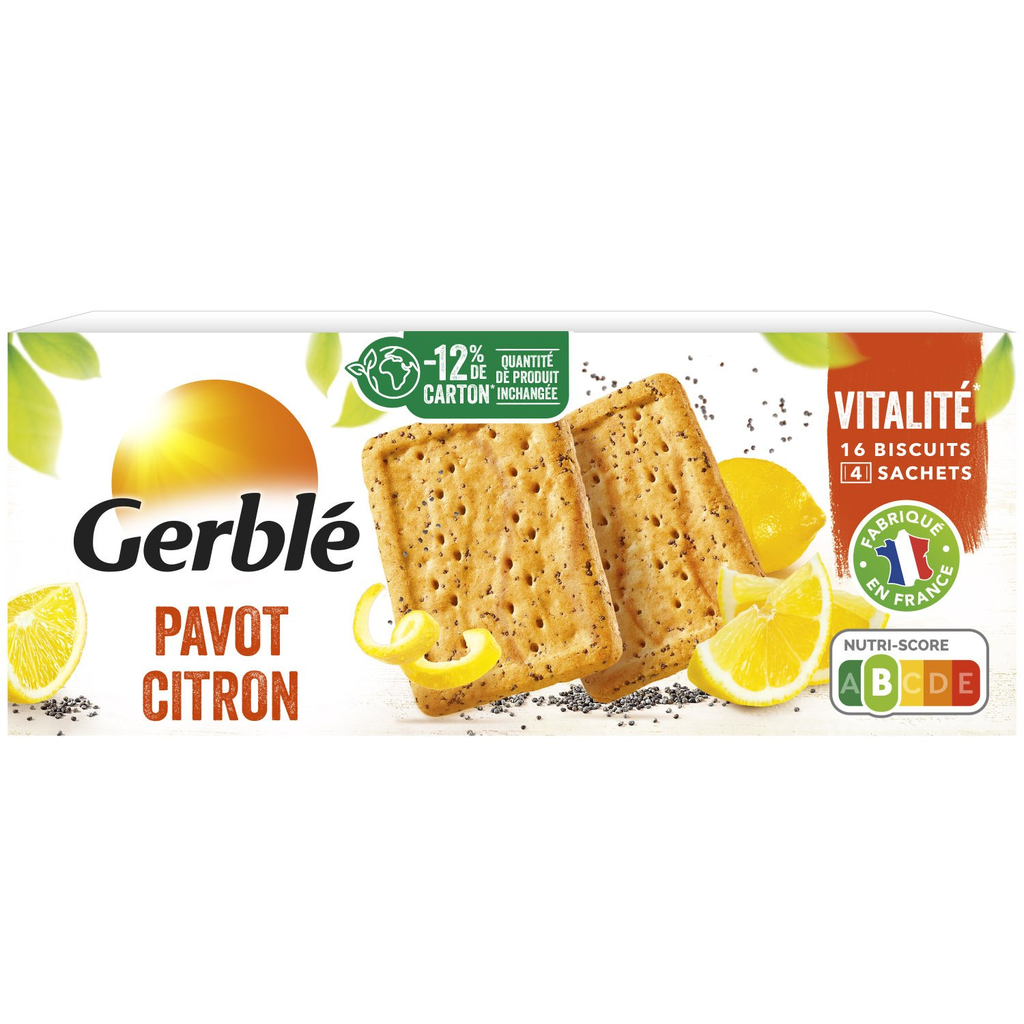 GERBLE Galletas Amapola Limón 200 g