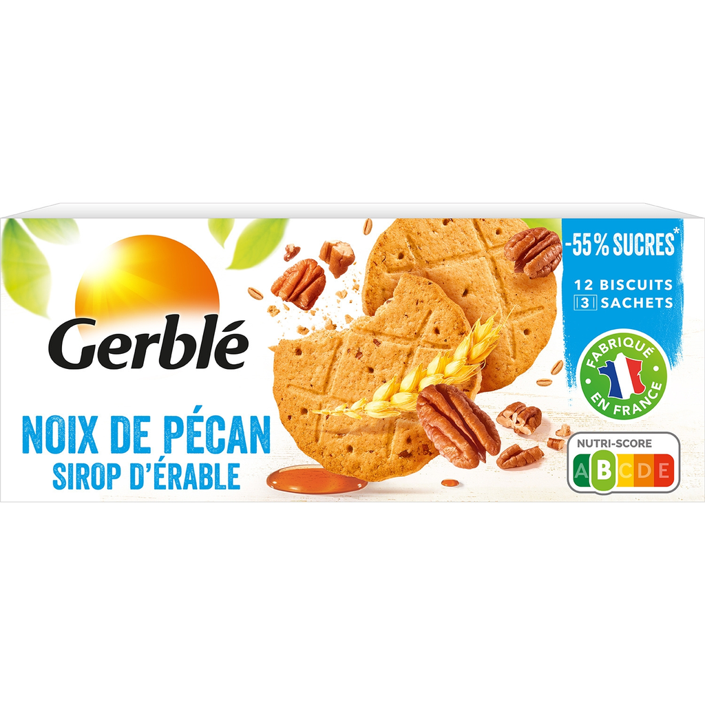 GERBLE Pecan Nut Shortbread with Maple Syrup 132 g