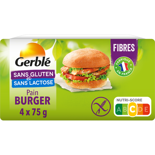 [3175681140110] GERBLE Soy flour gluten-free burger buns 300g