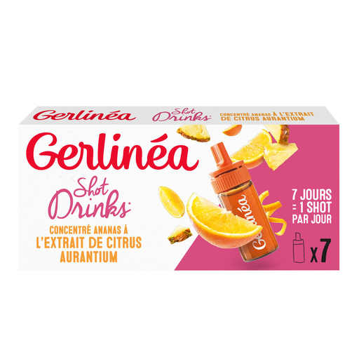 [3175681211919] GERLINEA Complemento alimenticio Destock sabor piña 7 shots 70 ml