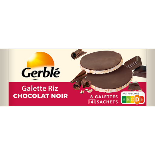 [3175681213920] GERBLE Dark Chocolate Rice Cakes 130.4g