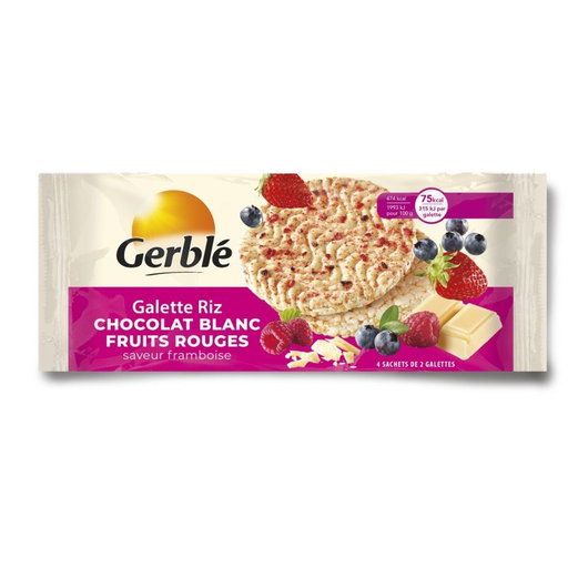 [3175681233966] GERBLÉ Rice Cakes White Chocolate 130 g
