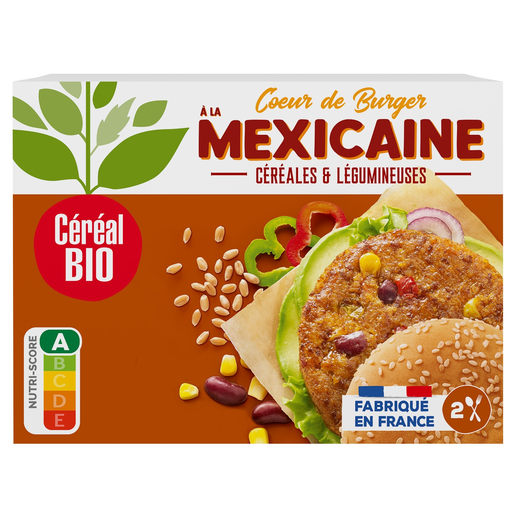 [3175681262294] CEREAL BIO Hamburguesa Estilo Mexicano & Legumbres Bio 160 g