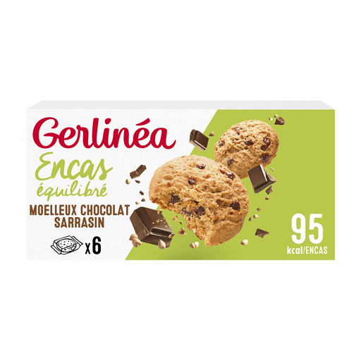 [3175681268203] GERLINEA Bolacha Snack Emagrecimento Moelleux Chocolate Trigo Sarraceno 138 g