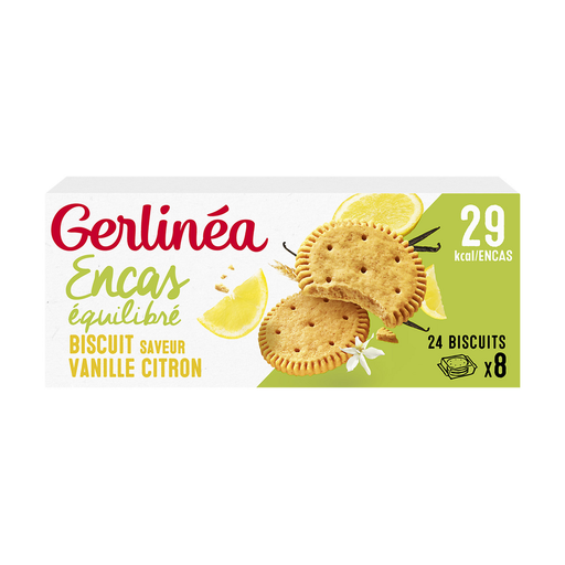 [3175681845961] GERLINEA Bolachas de emagrecimento baunilha limão 156 g