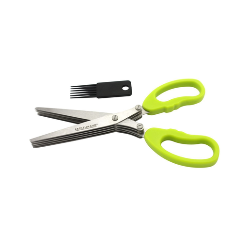 [3176238481250] FACKELMANN Herb Scissors with Cleaning Brush 19.5 cm