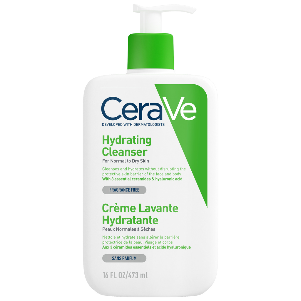 [3337875597333] Cerave Crème Lavante Hydratante Aux 3 Céramides Essentiels Et Acide Hyaluronique Pour Peaux Sèches À Sèches 473Ml