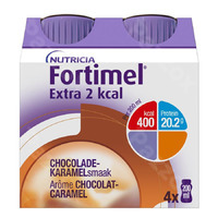 [8716900576515] Nutricia Fortimel Extra 2 kcal Chocolat Caramel lot de 4 x 200 ml