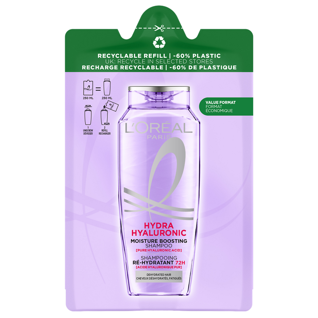 [3600524173579] L'Oreal Elseve Hydra Hyaluronic Recharge Shampoing Ré-Hydratant 72H 250Ml