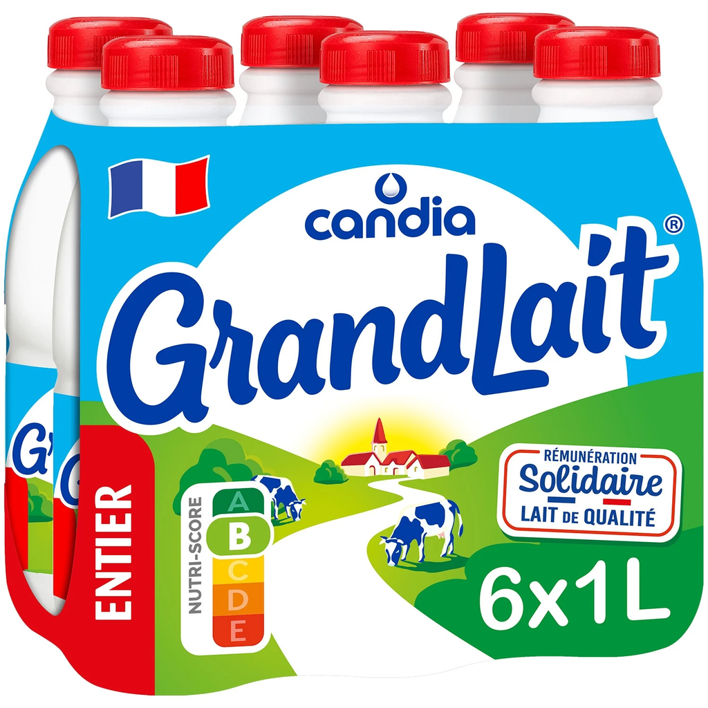 Candia Grandlait Entier Bt 6X1L