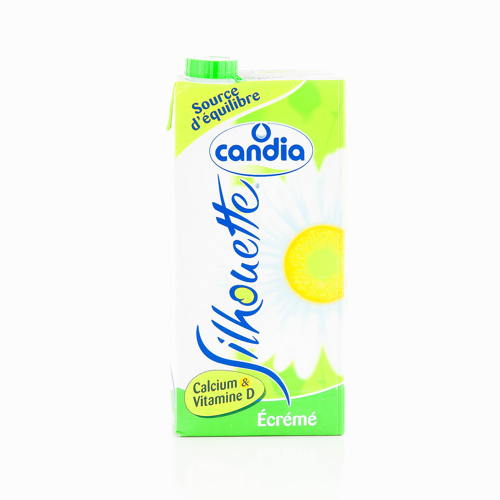 Candia Palette 420 Uv Brick 1L Lait Ecreme Silhouette