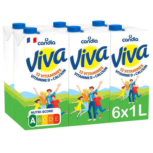 [3176571991003] CANDIA Viva Vitamin-Enriched Milk 6 x 1 L