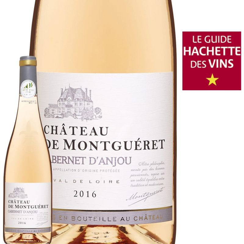 CHÂTEAU DE MONTGUÉRET Cabernet d'Anjou Rosé 2016 75 cl