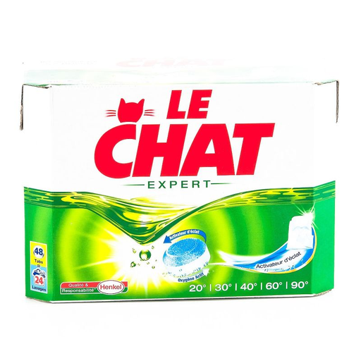 [3178040511699] LE CHAT Lessive Tabs Expert 48 Doses