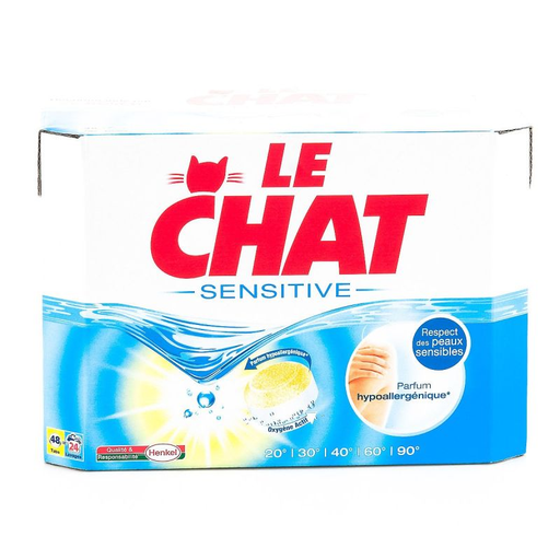 [3178040623569] LE CHAT Lessive Tabs Sensitive 48 Doses