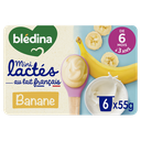 BLEDINA Sobremesa Láctea para Bebé com Banana 6x55g