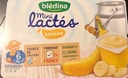Blédina Mini Lactés Banane 55g x 6 (Yogurt Bledina Banane)