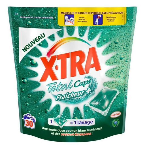 [3178041311649] X-TRA Detergente en Cápsulas Total Fraicheur 30 Cápsulas