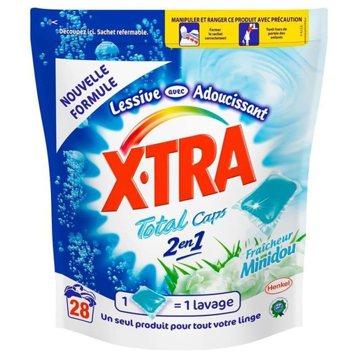 [3178041313100] X-TRA Cápsulas Detergente Total 2En1 28 Cápsulas