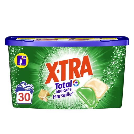 [3178041336840] X-TRA Detergente Cápsula Jabón Marsella 2En1 30 cápsulas
