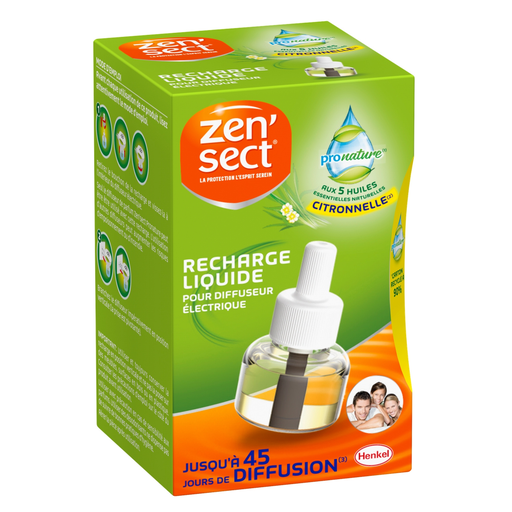 [3178041339261] ZENSECT Liquid refill for electric diffuser 45 nights 1 refill