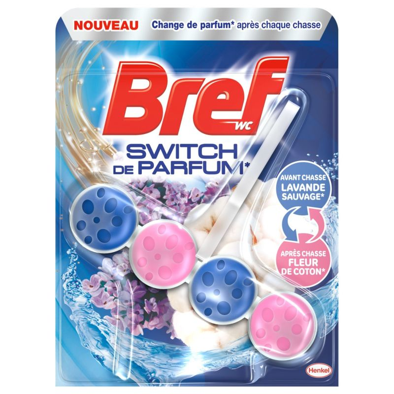 BREF Bloc WC Switch Lavande Coton 1 Pièce