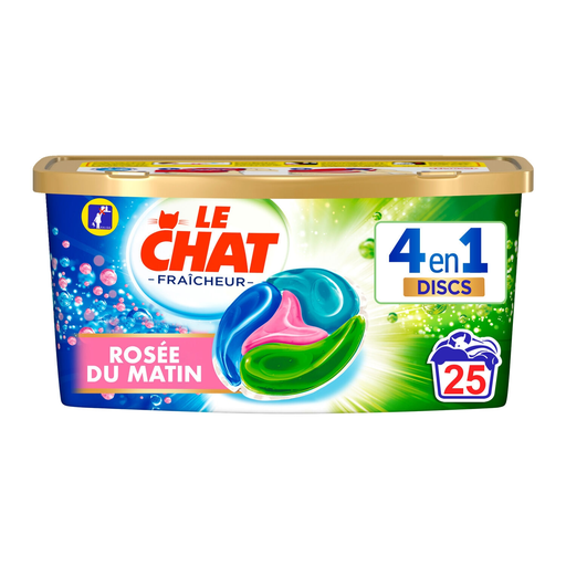 [3178041342735] LE CHAT Detergente en Cápsulas Discs Rosée Du Matin 25 cápsulas