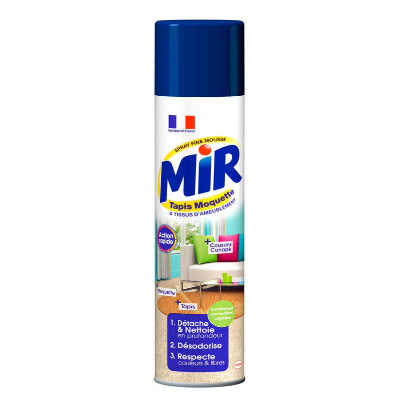 Mir Moquette Nettoyant Ménager Mousse Tapis : La Bombe De 600 Ml