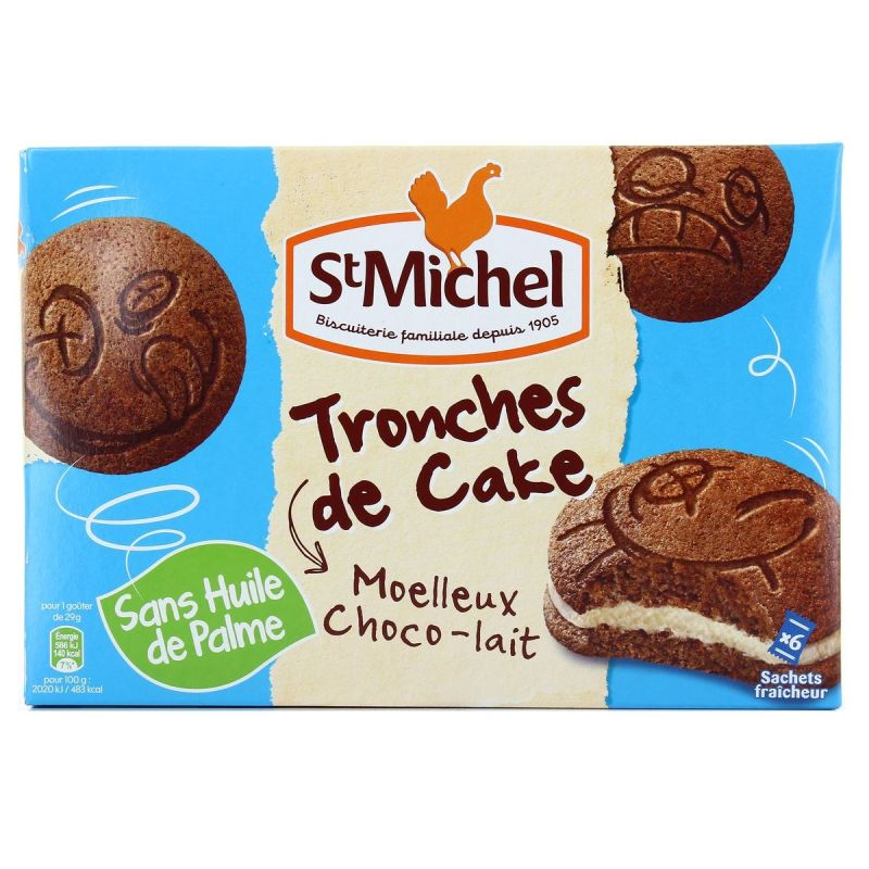 ST MICHEL Michoko Tronche Cake Chocolat 175g