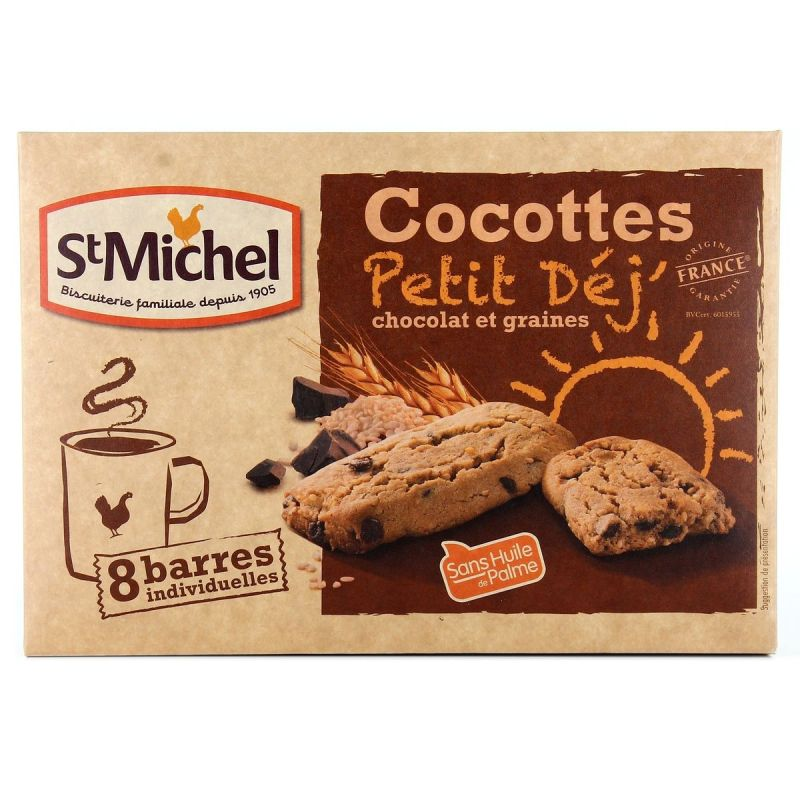 ST MICHEL Galletas Croc Cocottes Chocolate y Semillas 200 g