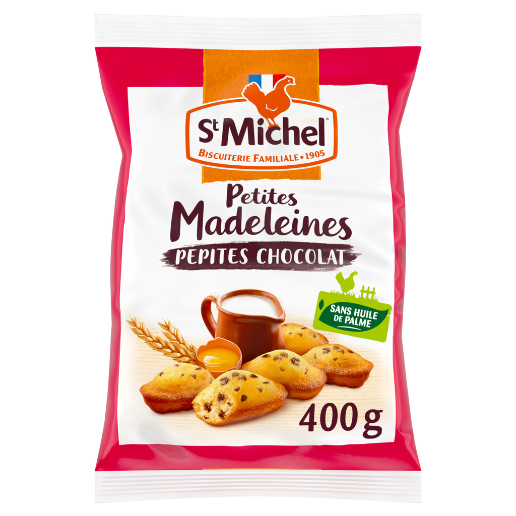 ST MICHEL Small chocolate chip madeleines 400 g
