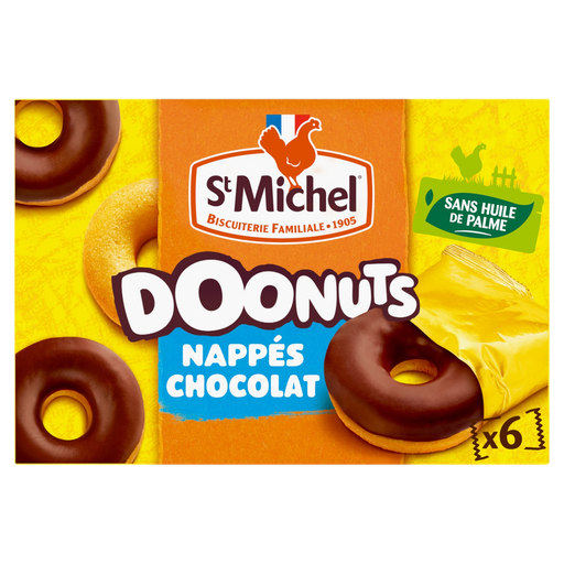 [3178530412697] ST MICHEL Doonuts cobertos com chocolate 180 g