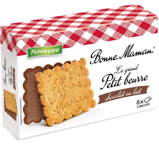 [3178530416466] B.MAMAN Bonne Le Grand Ptit Beurre Nappé De Chocolat Au Lait 170 g