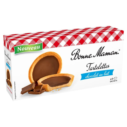 [3178530419269] BONNE MAMAN Biscuits Tartelettes Chocolat Au Lait 125 g