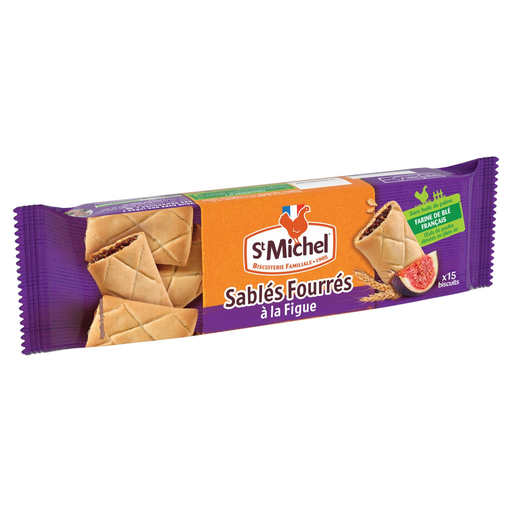[3178530421507] ST MICHEL Biscuits sablés fourrés figue 165 g