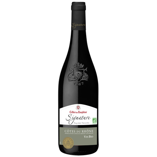 [3179075024000] CELLIER DES DAUPHINS Signature BIO Côtes du Rhône AOP Tinto 75 cl