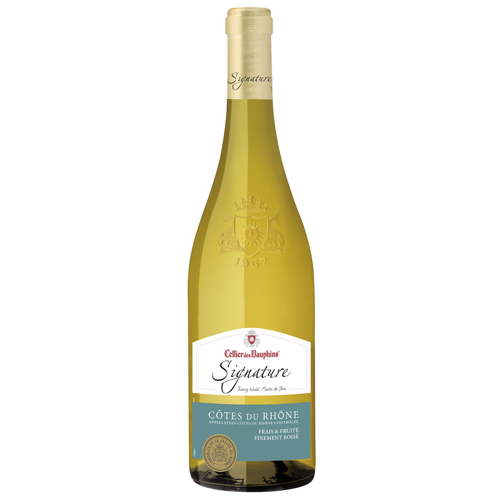 CELLIER DES DAUPHINS Signature, 2024 Côtes du Rhône AOP Blanco Seco 75 cl