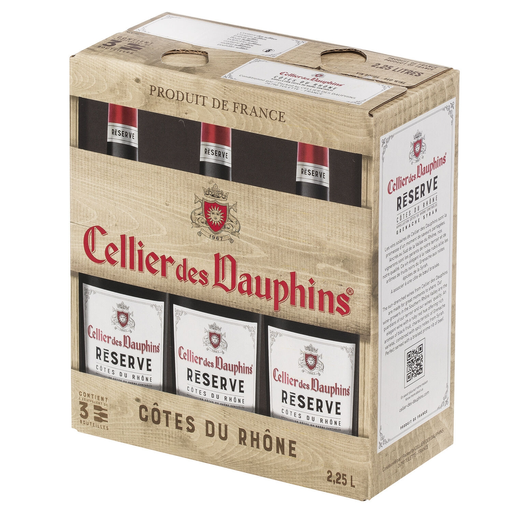 [3179077542427] CELLIER DES DAUPHINS Vino tinto Côtes du Rhône 2,25 L