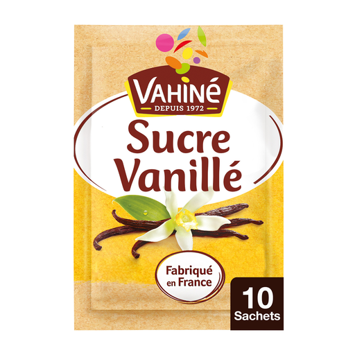 [3179140123805] VAHINE Açúcar baunilhado 100% natural 10 saquetas de 7,5 g