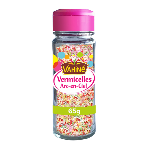 [3179140313121] VAHINE Rainbow Vermicelli Cake Decorations 65 g
