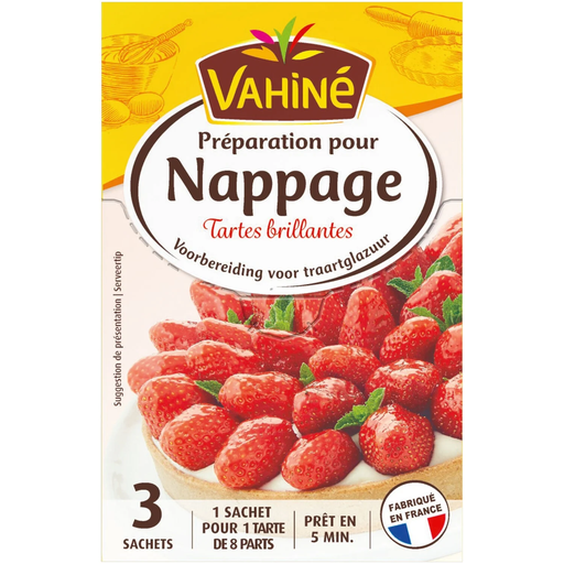 [3179142054411] VAHINE Shiny Glaze Preparation for Tarts 3 sachets of 7 g