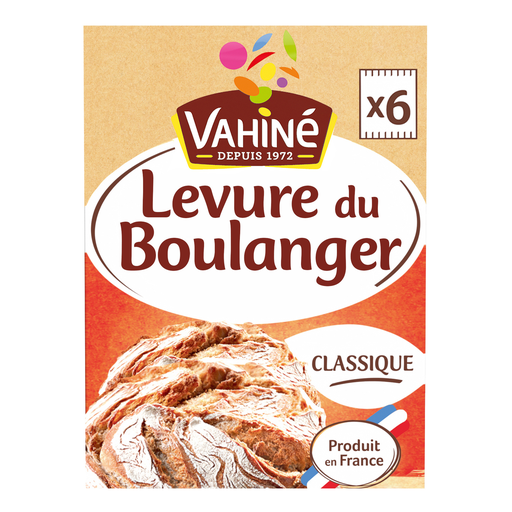 [3179142054589] VAHINE Levadura de panadero tradicional 6 sobres de 8 g