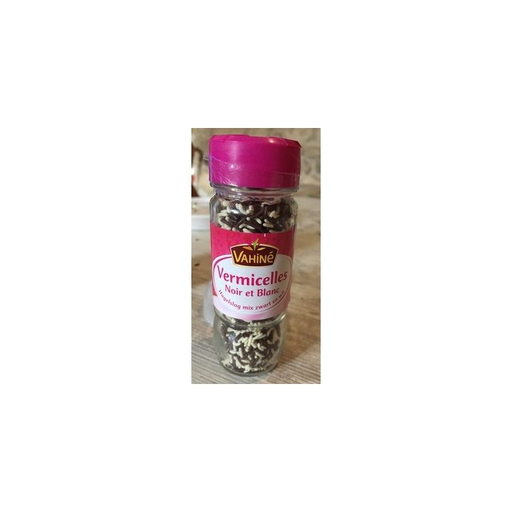[3179142055890] VAHINE Black and white sprinkles 65 g