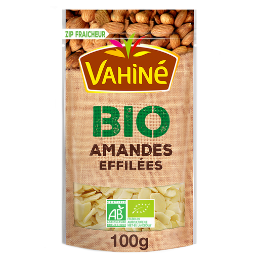 [3179142056613] VAHINE Organic Sliced Almonds 100 g
