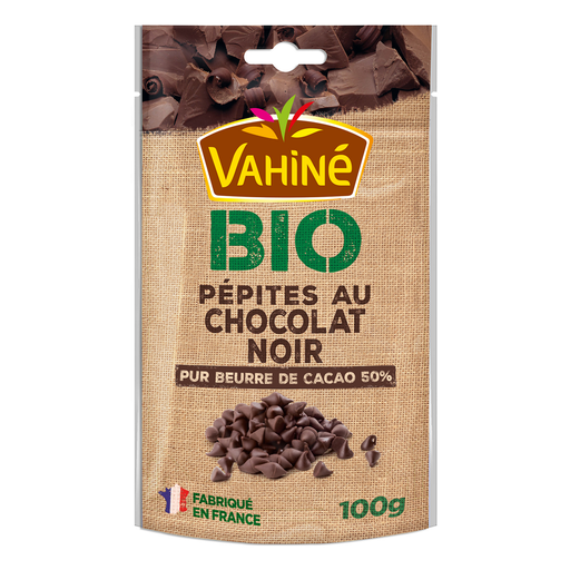 [3179142056644] VAHINE Pepitas de chocolate negro bio 50% cacau 100 g