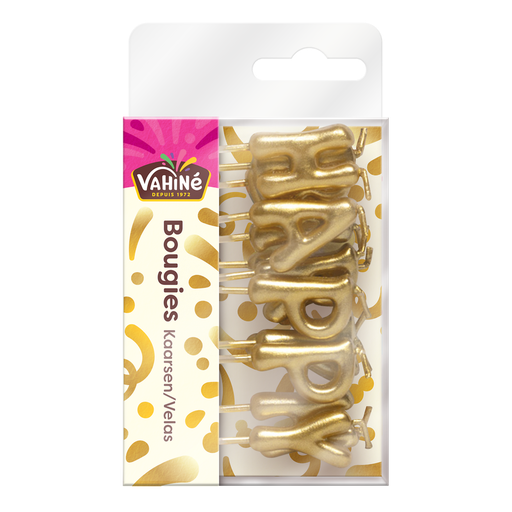 [3179142056996] VAHINE Bougies happy birthday 27 g