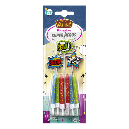 [3179142057016] VAHINE Super Hero Candles 28 g