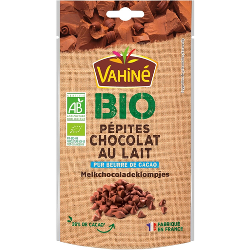[3179142057290] VAHINE Pepitas de chocolate con leche Bio 100 g