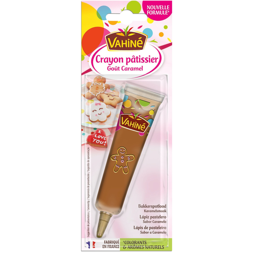 [3179142058280] VAHINE Lápiz pastelero sabor caramelo 23 g