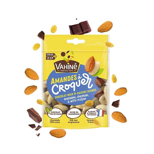 [3179142059720] VAHINÉ Chocolat Noir & Raisins Blonds 100 g